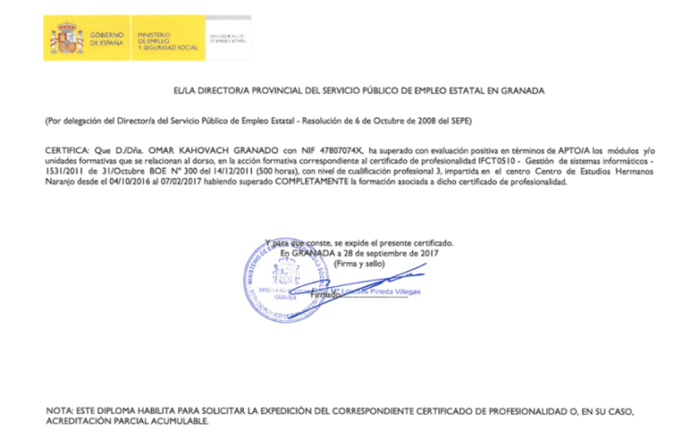 Gestión de Sistemas Informáticos